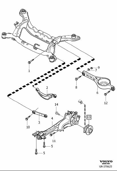 2007 Volvo S60 Suspension Arm. Control Arm. Causing, Arms, CYL ...